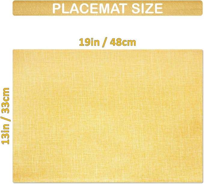 Placemat Set-Washable Place Mats - Image 5