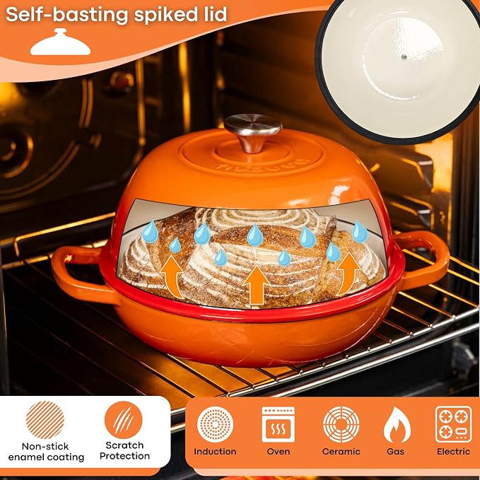 Enamelled Cast Iron Dutch Oven Pot – Dutch Oven - Image 3