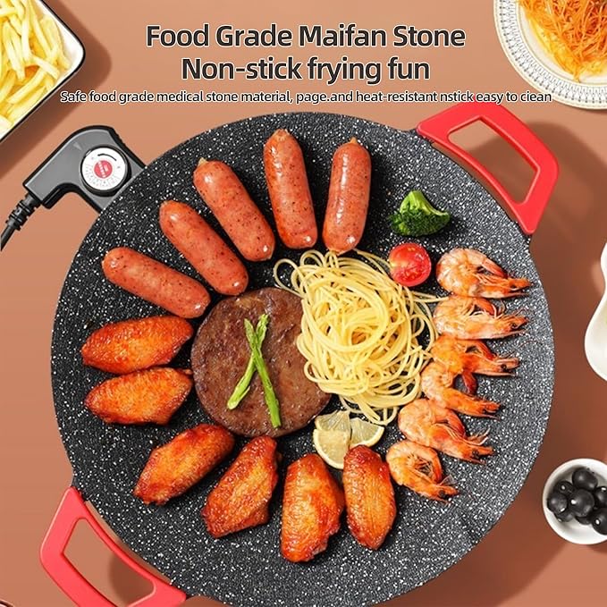 AORAN Indoor Grills Electric Smokeless – Nonstick Electric Griddle - Image 2