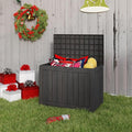 45 Gallon Outdoor Storage Box Waterproof, Resin Deck Boxes by Unknown