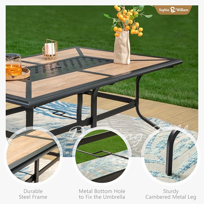 Sophia & William Patio Dining Sets Outdoor Dining Set - Image 5