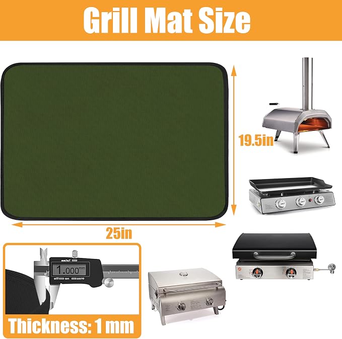 Green 25x19.5 Inchs Heat Resistant Mat - Image 3