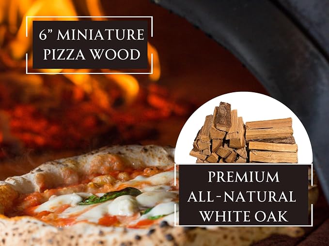 Pizza Oven Wood ~ 6 inch Mini Oak Logs, 1000 Cubic in., Wood - Image 2