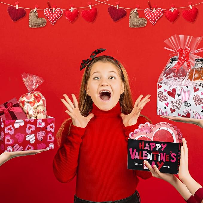 Tatuo 120 Pcs Valentines Day Baskets Gifts Empty Set Includes Valentines Empty - Image 6