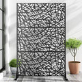 Casaphoria 72" H x 47" W Metal Outdoor Privacy Screen, Freestanding Decorative by Casaphoria