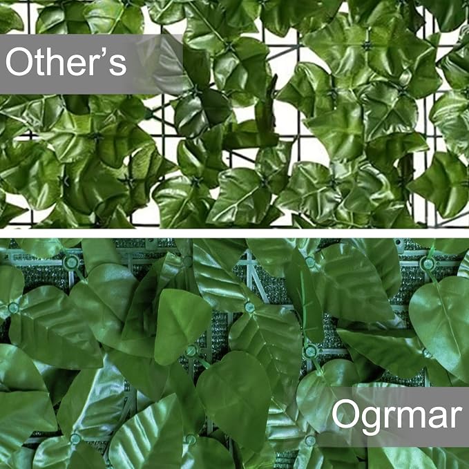 Ogrmar 98x39 inch Artificial Leaves Privacy Fence Screen Artificial Hedges - Image 5