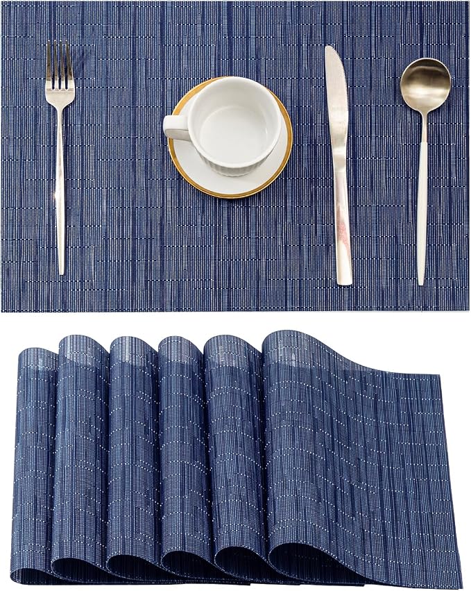 Leetaltree Blue Placemats Set of 6 by Leetaltree-ArtatEveryTable