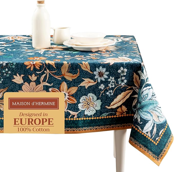Maison d' Hermine Table Cloth Rectangle Table 100% Cotton 70 x 120 Inches Fall by MaisondHermine
