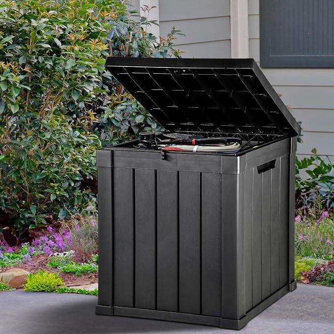 YITAHOME 51 Gallon Outdoor Storage Deck Box, Waterproof Resin Package Delivery - Image 2
