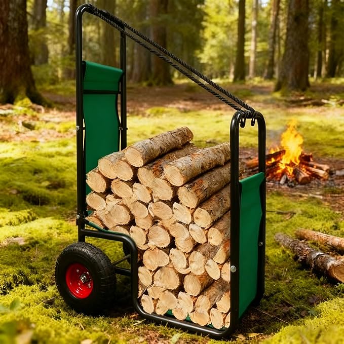 Kapler Firewood Cart with Wheels - Image 7