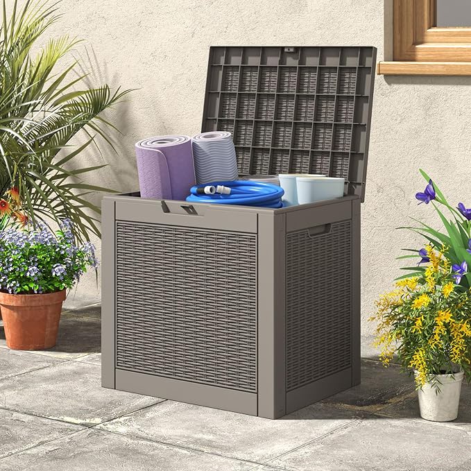 NUNU LAB 35 Gallon Outdoor Storage Box Waterproof, Indoor Outside Deck Boxes - Image 3
