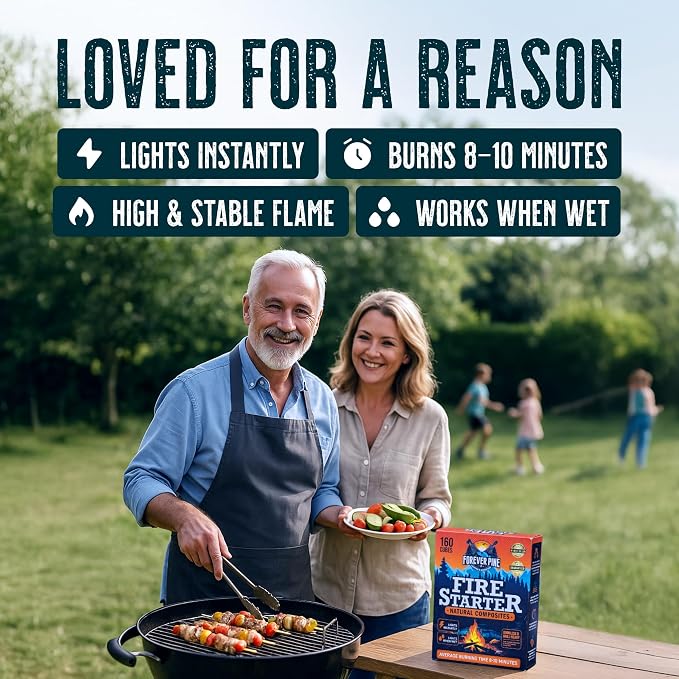 Fire Starter Cubes, Waterproof & Odorless Firestarter Squares - Image 2