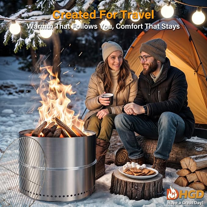 HGD 20 Inch Smokeless Firepit - Image 7