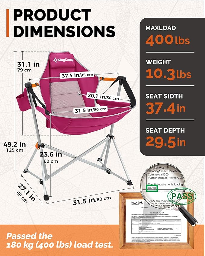 Hammock Chair Swing, Hot Pink 2-Pack, 400 lb Capacity
