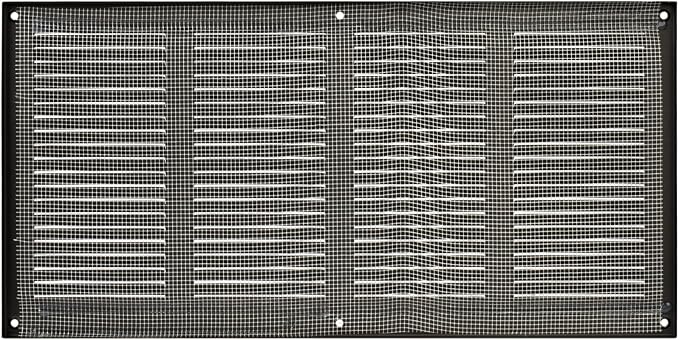 Repa Market Air Vent Cover 16x8 Inch Anthracite Galvanized Steel Louvered Grill - Image 6