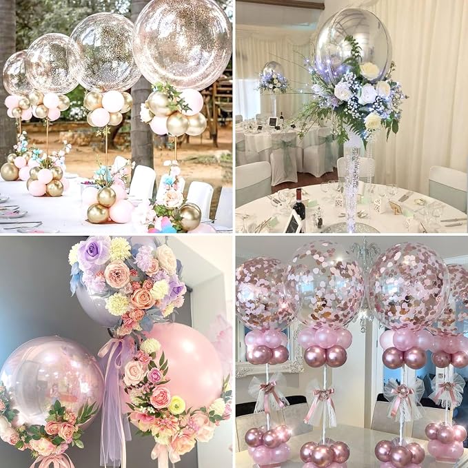 Reusable Acrylic Balloon Stand Kit – Heavy Duty Tabletop Display - Image 2