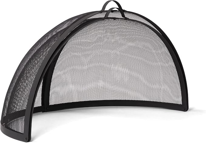 SUNCREAT Heavy-Duty Fire Pit Screen, Steel Mesh Round Spark Screen - Image 3