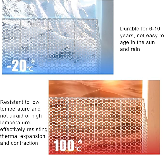 39.3″ x 32.8′ Chicken Mesh Fence Roll Versatile Plastic Fencing Netting Heavy - Image 6