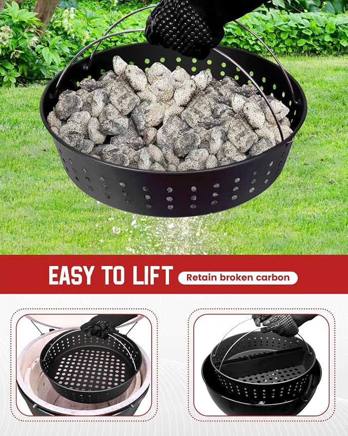 Fire Basket for Weber Kettle XL Big Size Green Egg Grill Airflow Charcoal - Image 6