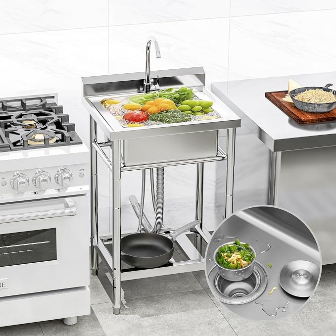 Stainless Steel Utility Sink, Indoor and Outdoor - Image 2