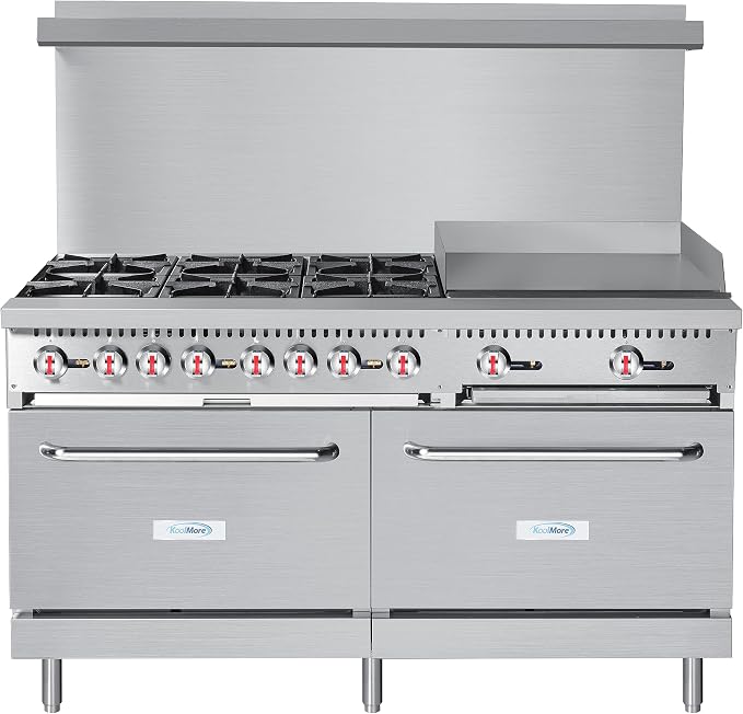 KoolMore 60 in. 6 Burner Commercial Natural Gas Range - Image 3