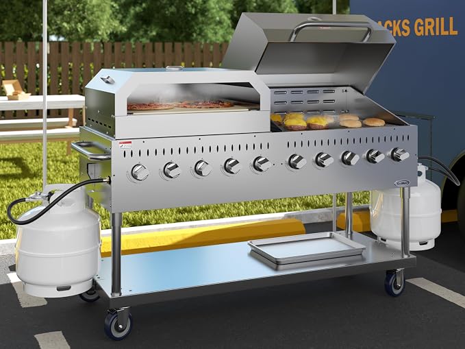 72 in. Commercial Outdoor Propane Gas Grill - Image 5
