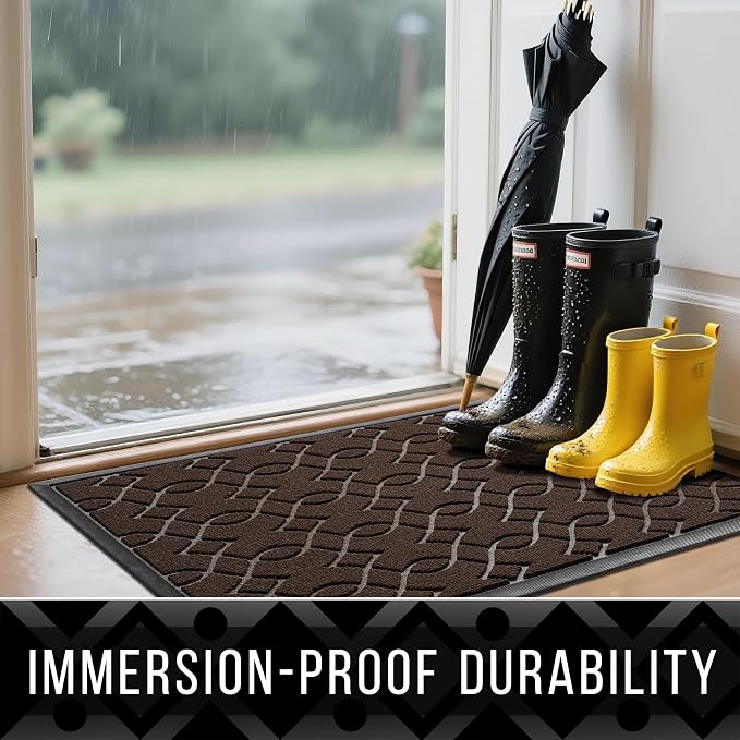 Yimobra Outdoor Mats for Front Door 29.5x17, All-Season Waterproof Doormat - Image 4