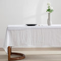 EVERLY 100% Pure Linen Rectangle Tablecloths 60x108 Inches by EVERLY