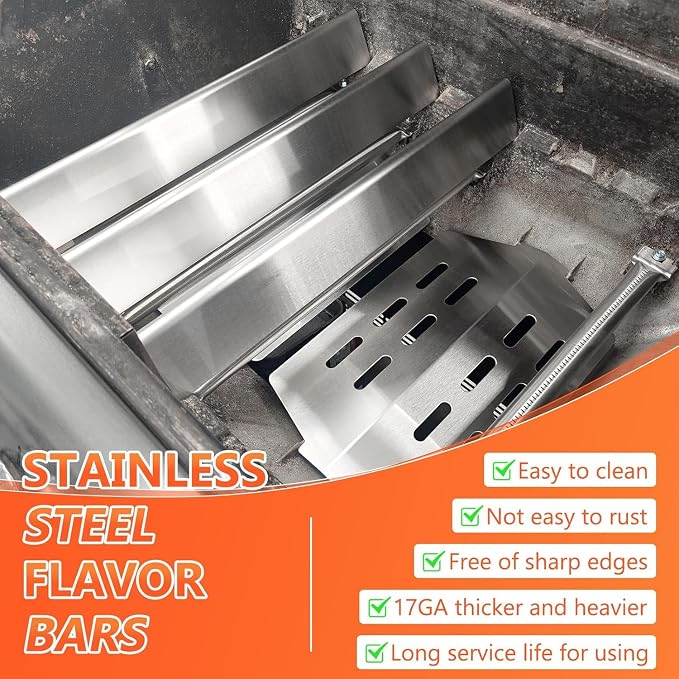 Stainless Steel 7524 Grill Grates & 7621 Flavorizer Bars, 65505 Heat Deflectors - Image 6