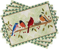 Seliem Spring Birds Tree Branches Placemats Set of 4, Cardinal Bluebird by Seliem