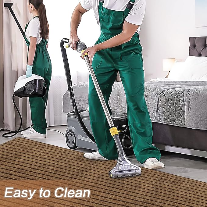 2' x 41' Runner Rugs with Rubber Backing, Indoor Outdoor Utility Carpet Runner - Image 5