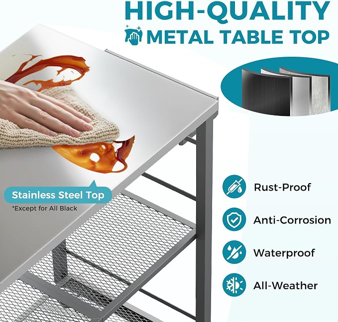 Ciokea Folding Outdoor Grill Cart - Image 3