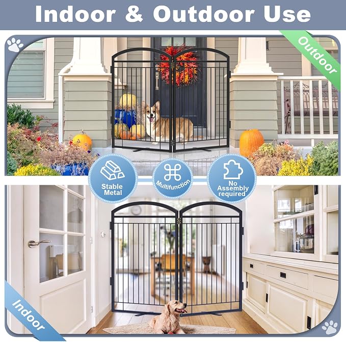 Full Metal Free Standing Dog Gate - Image 4