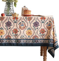 Vintage French Rectangular Tablecloth, Linen Tablecloth by bilingaier