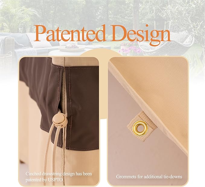 WJ-X3 Round Patio Furniture Cover, Waterproof, UV Resistant, Anti-Fading - Image 5