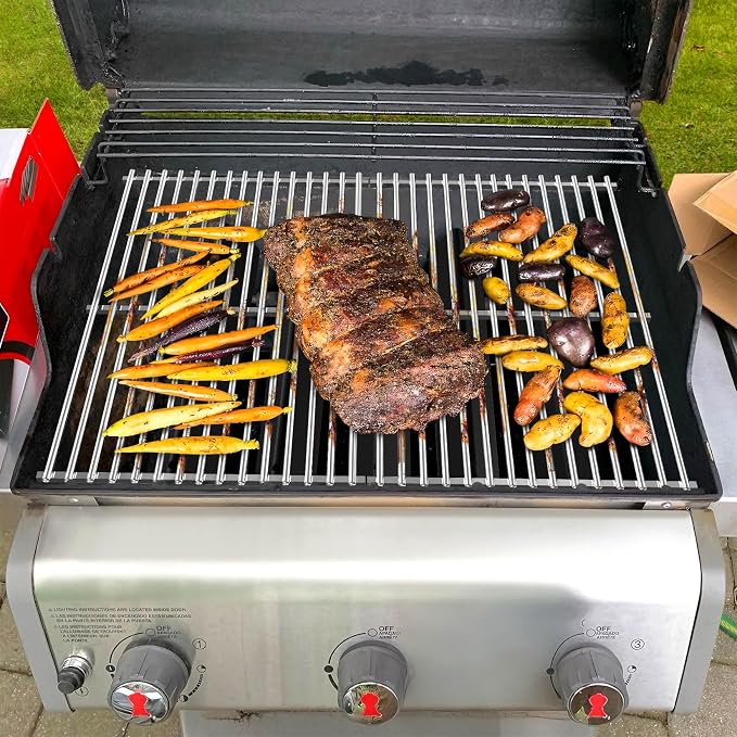 GasSaf 304SS Grill Grates 17.5 for Weber Spirit 300 and GS4 II 300, Cooking - Image 3