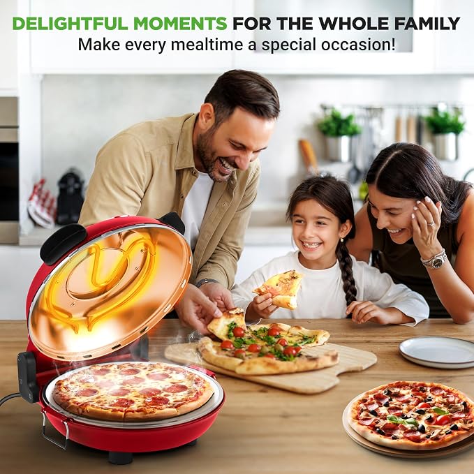 NutriChef Electric Pizza Oven | 1200W Countertop Pizza Maker - Image 8