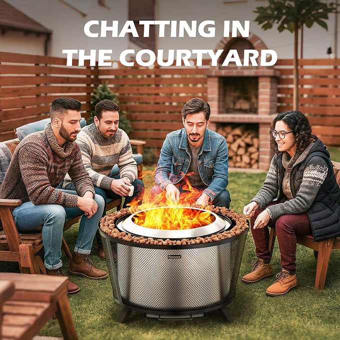 29” Large Capacity Smokeless Fire Pit - Image 2