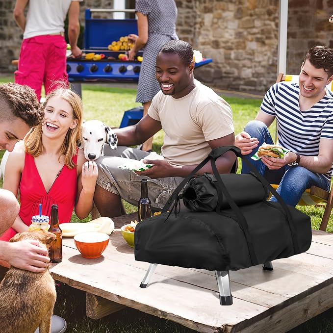 Outdoor Pizza Oven Cover, Waterproof, Fits 12in Rotatable Wood Fired Pizza Oven - Image 7