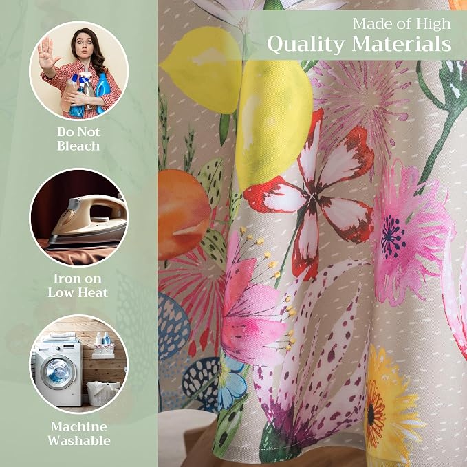 Maison d' Hermine Table Cloth Round Table 100% Cotton 69 Inches Tablecloth - Image 3
