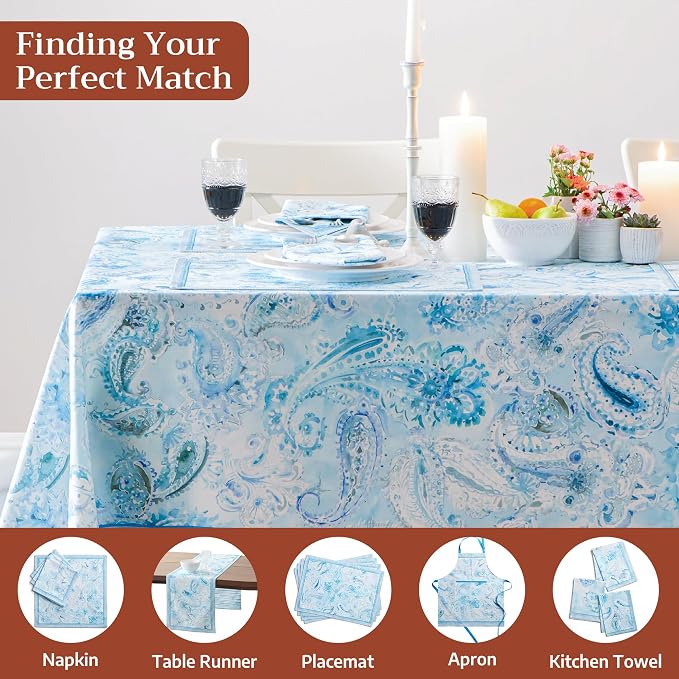 Maison d' Hermine Premium Table Cloth Square Table 100% Combed Cotton 70 x 70 - Image 7
