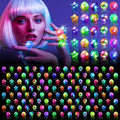 Valentines Day 200 Pcs Light Up Rings, New Year Glow In The Dark Party Supplies by OLUPPGlowinTheDarkPartySupplies