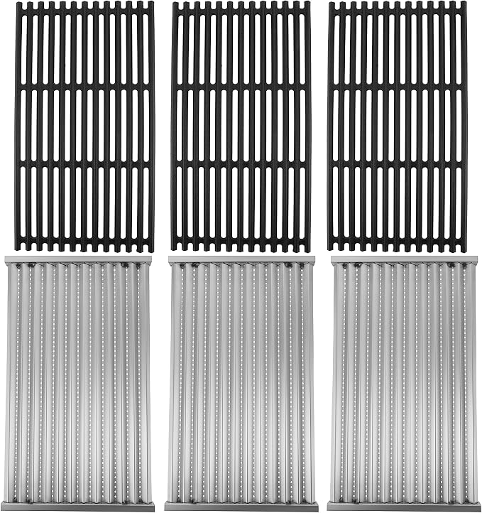 Cast Iron Grill Grates and Stainless Steel Emitter Plates by EasiBBQ