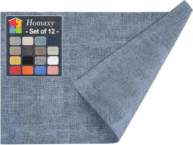 Homaxy Faux Leather Heat Resistant Placemats by Homaxy