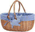 G GOOD GAIN Wicker Picnic Basket by GGOODGAIN