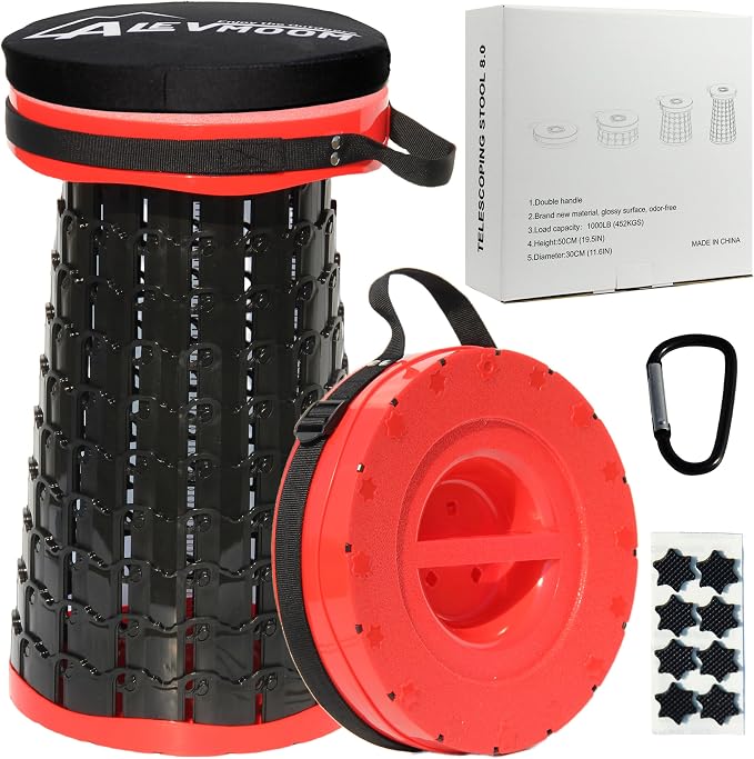 ALEVMOOM Upgraded XXL Collapsible Stool by Wemakeitbetter