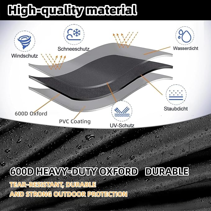 Fire Pit Cover for Ninja Fireside 360 -600D Oxford Heavy-Duty Waterproof and - Image 4
