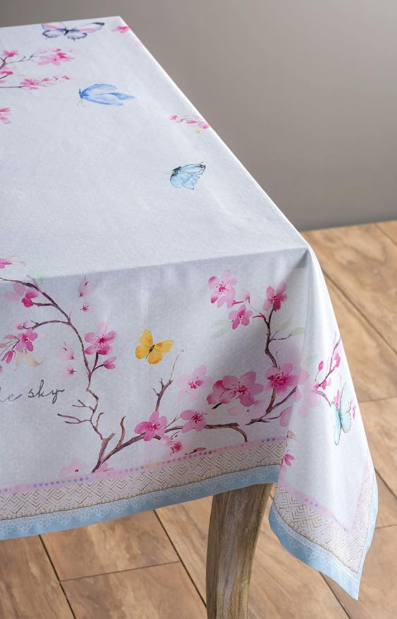 Maison d' Hermine Table Cloth Square Table 100% Cotton 54 x 54 Inches - Image 9