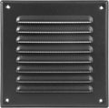 Square Ventilation Grille / 5" x 5" Inch Inside Measurement/Black Metal Air by Unknown