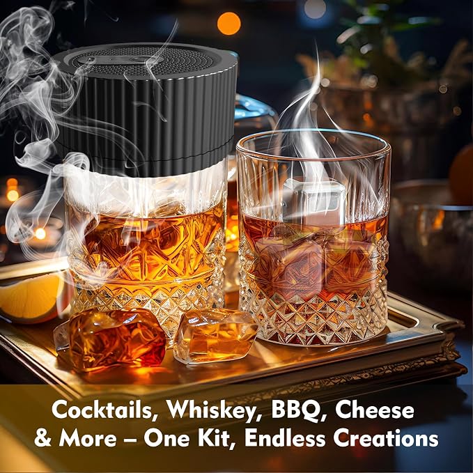 Electric Whiskey Smoker Kit–Rechargeable Cocktail Smoker Kit - Image 7